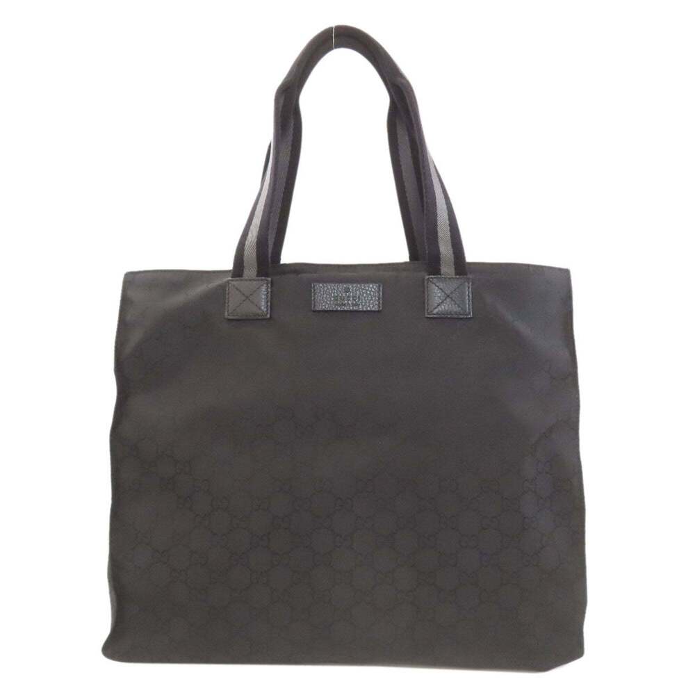 GUCCI Authentic Black Canvas Tote Bag - Picture 1 of 16